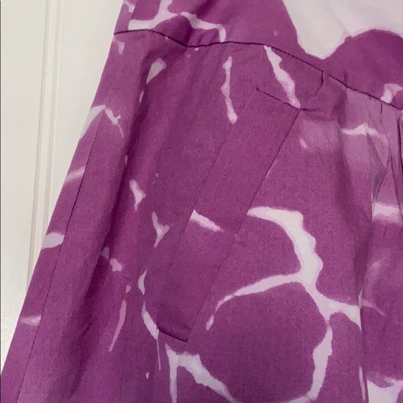J. Crew Purple Watercolor Pocket Skirt - Picture 3 of 5